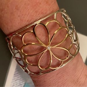 Tiffany Open Flower Wide Cuff